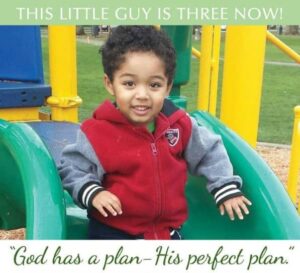 this little guy is three