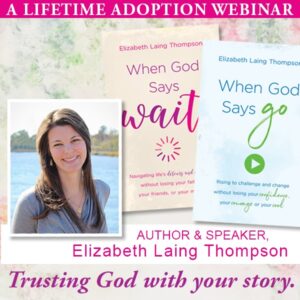 Lifetime webinar, Trusting God With Your Story