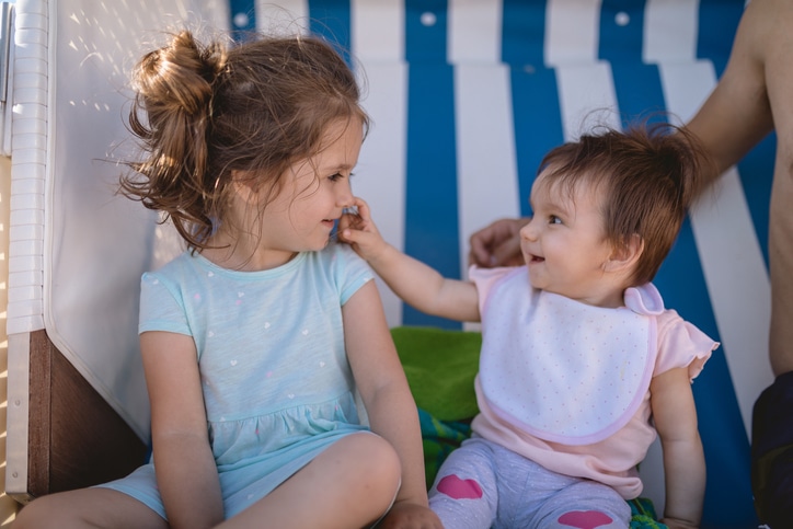 Sisters connecting for the first time