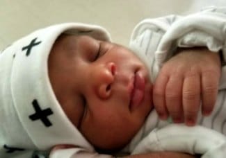 Noah sleeps peacefully