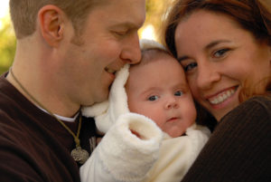 Christian couple who've adopted a baby through Lifetime Christian Adoption