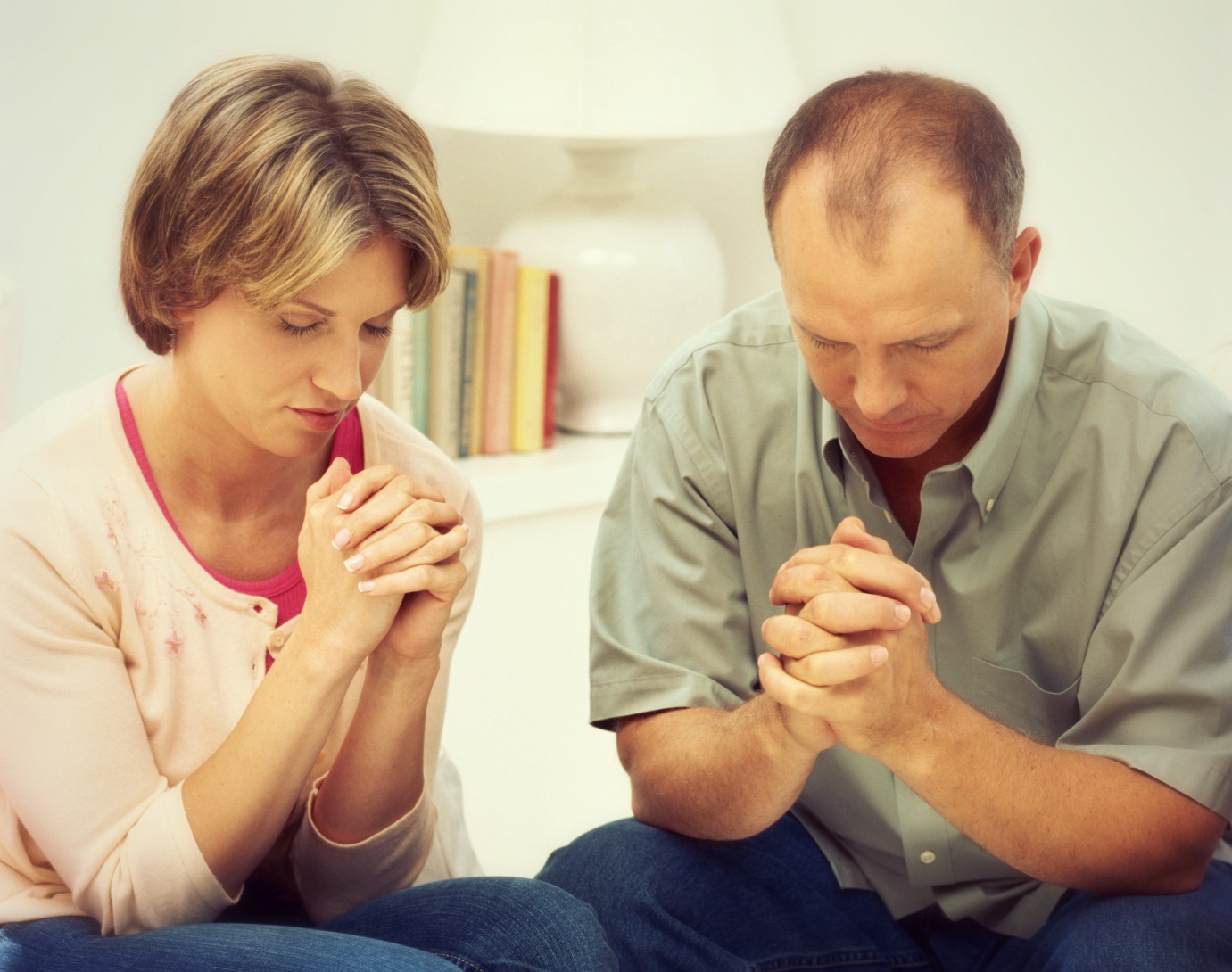 couple praying together