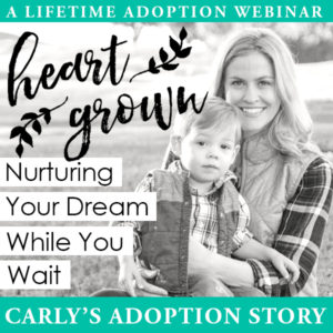 Adoption webinar: Nurturing Your Dream While You Wait