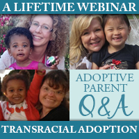 Click to hear the webinar about transracial adoption