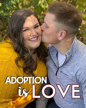 Craig and Courtney say, "adoption is love!"